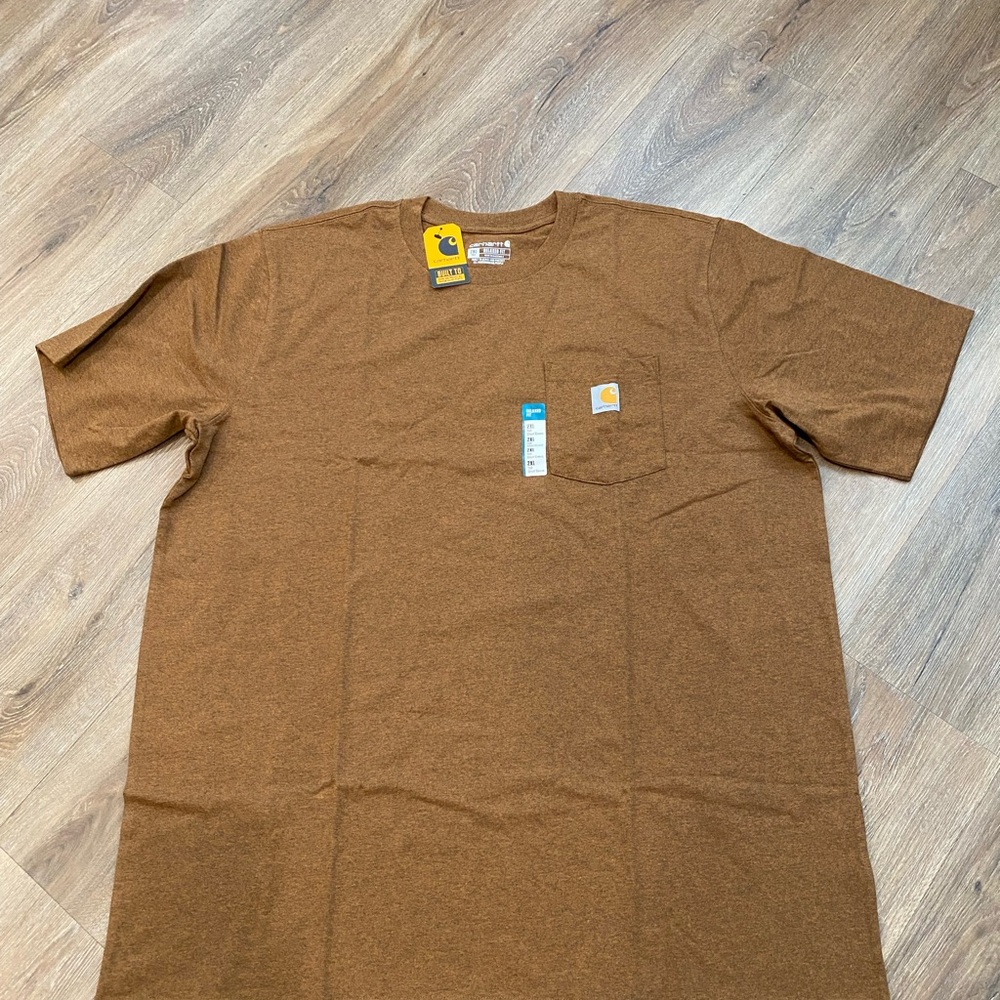 Carhartt Men's Tan Short Sleeve Pocket Tee